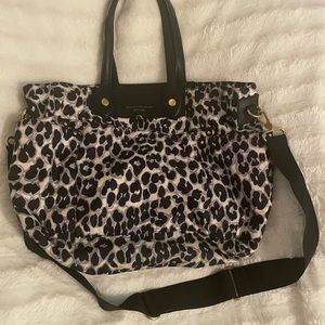 Marc Jacobs snow leopard diaper bag and changing pad